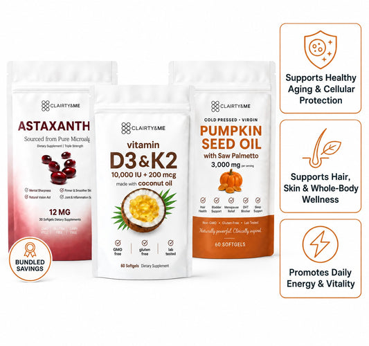 Astaxanthin + Pumpkin Seed Oil + Vitamin D3&K2